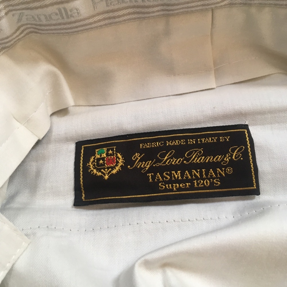 Zanella platinum pants black 34 loro piana tasmanian new nwt Italy super 120s 08 - Picture 9 of 10